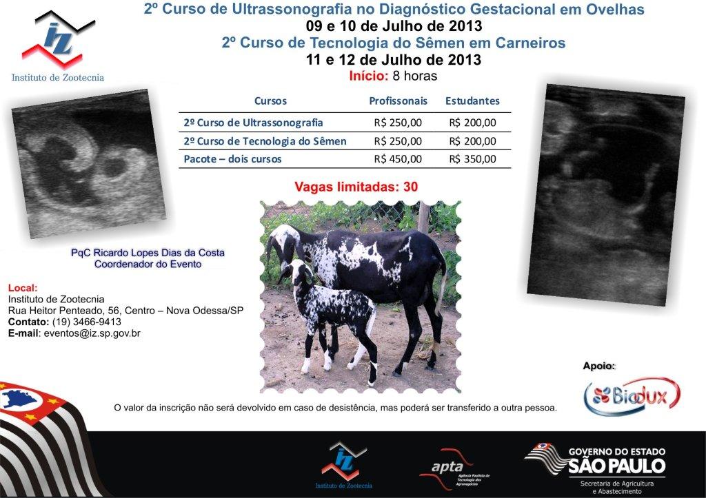 Cursos Ovinos - junho e julho 2013 - IZ